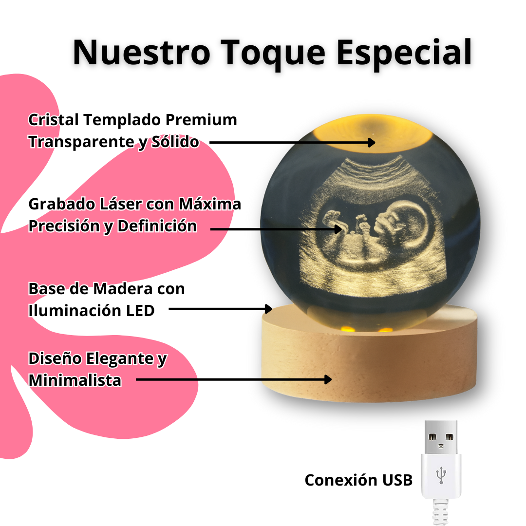 Esfera de Cristal Eterna Personalizada