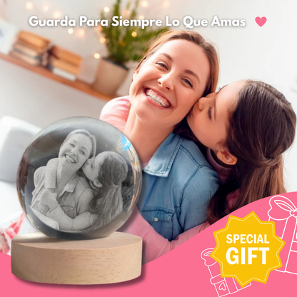 Esfera de Cristal Eterna Personalizada